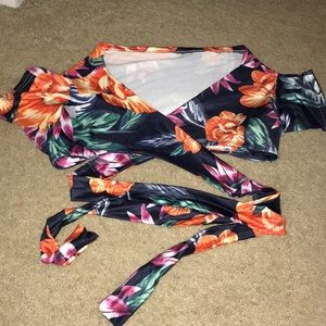 Two piece flora outfit